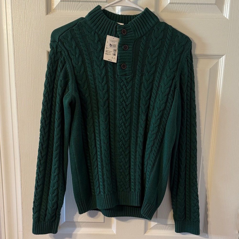 Boys green sweater
